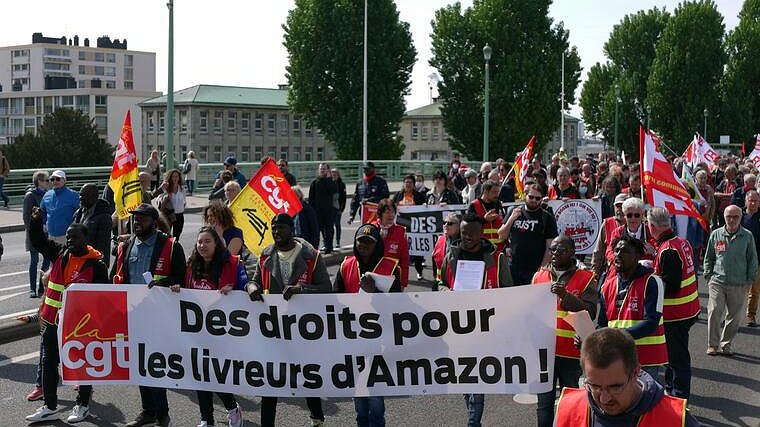 Illustration -  Justice pour les livreurs d’Amazon.