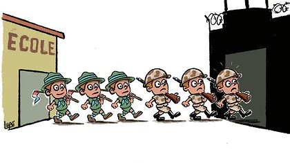 Illustration Bambins en uniforme : bientôt enrégimenter toute la jeunesse...