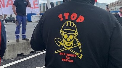 Illustration Mort d'un jeune travailleur : capitalistes criminels