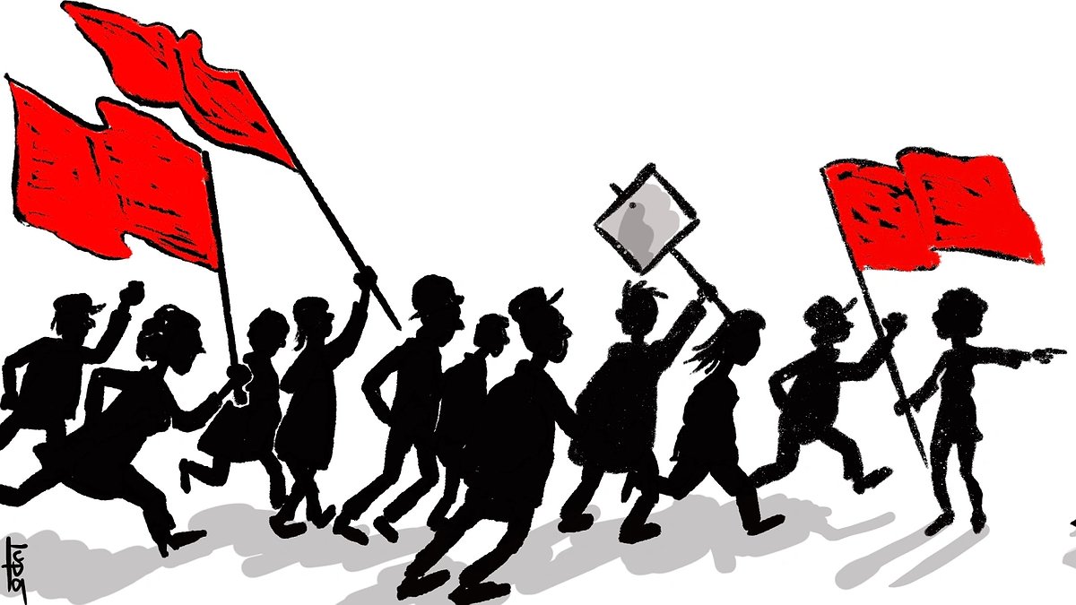 Illustration - une rentrée scolaire en retard