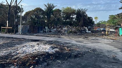 Illustration l’incendie au village chinois révèle la misère