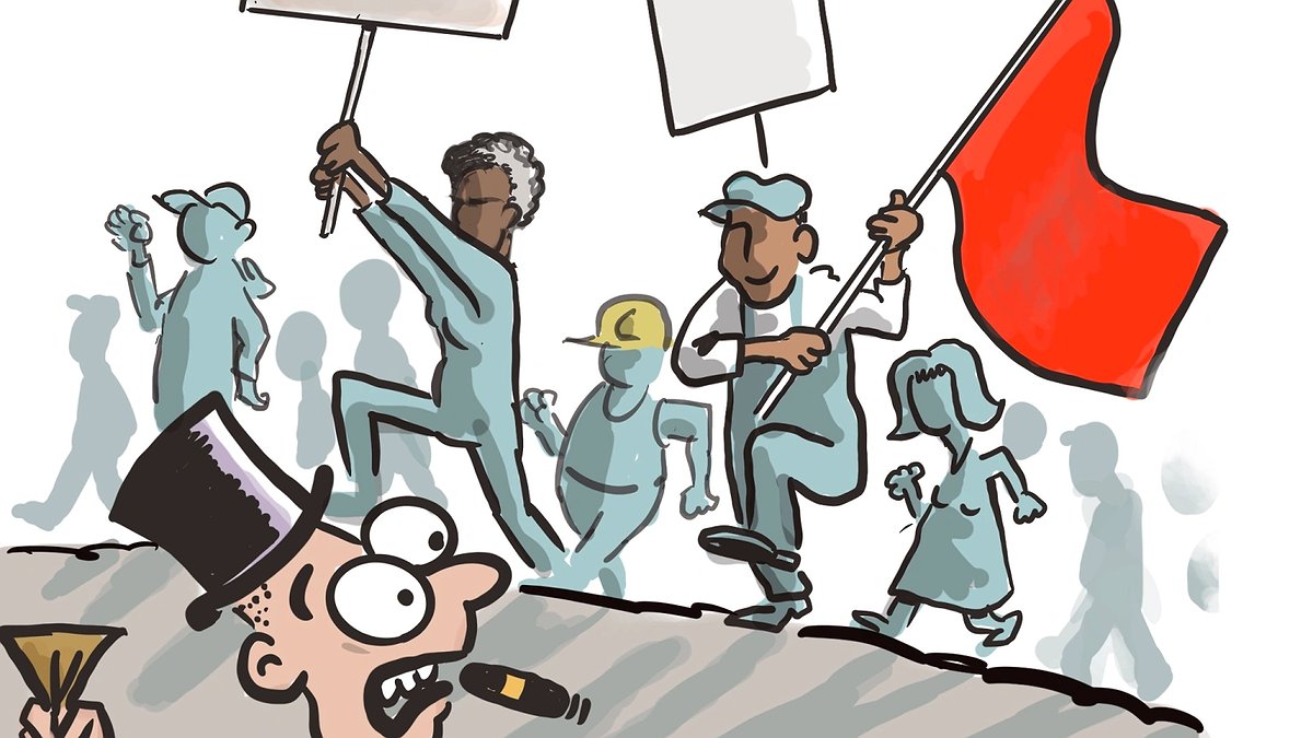 Illustration - débrayage au collège Paul Jean Louis, ras le bol des conditions de travail dégradées