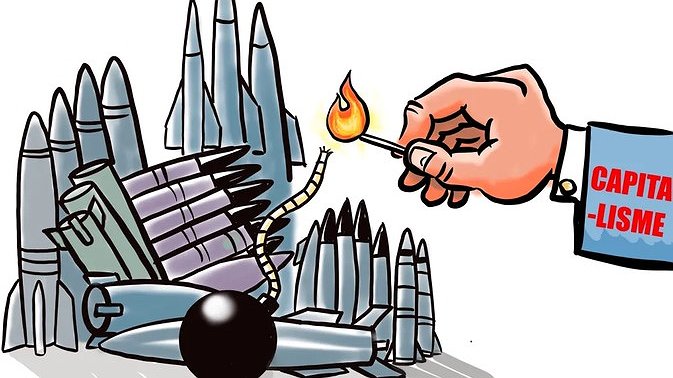 Illustration - Macron va-t-en-guerre… avec le sang des autres !