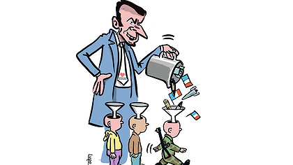 Illustration parler de paix pour préparer la guerre