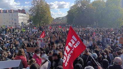 Illustration Énorme manifestation samedi 17 octobre