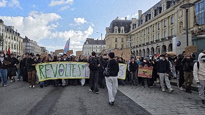 Illustration Les lycéens maintiennent la pression