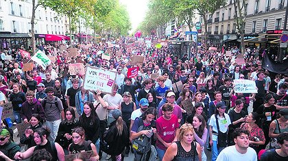 Illustration la manif du mardi 13 octobre