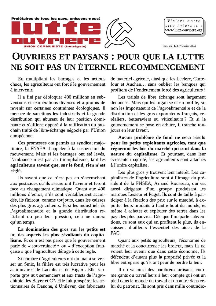 Illustration - Tract 12 février 2024