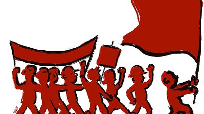 Illustration Le capitalisme c'est la guerre, travailleurs du monde entier renversons-le !