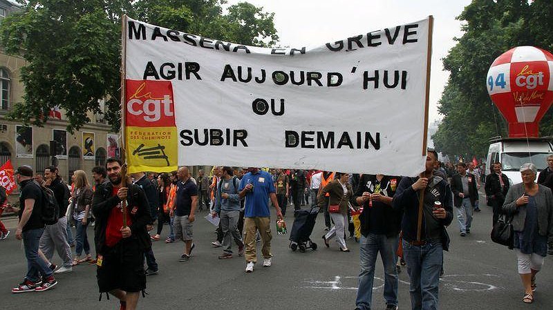 Illustration - les cheminots se mobilisent