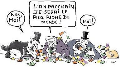 Illustration - la richesse mondiale entre quelques mains