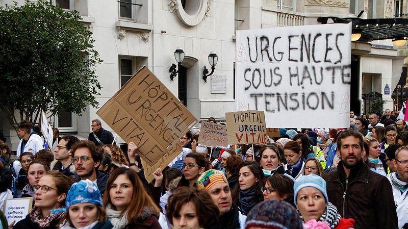 Illustration - Le mouvement des hospitaliers en pleine santé