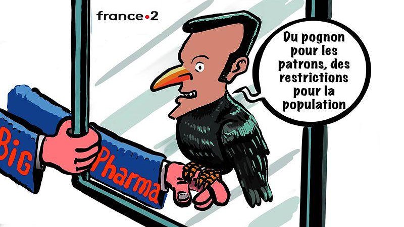 Illustration - à genoux devant le Big pharma !