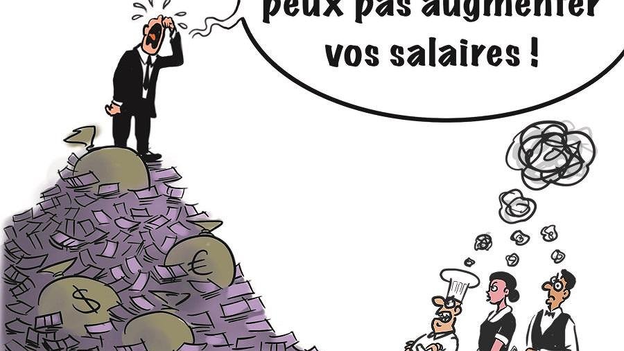 Illustration - il faut augmenter les salaires