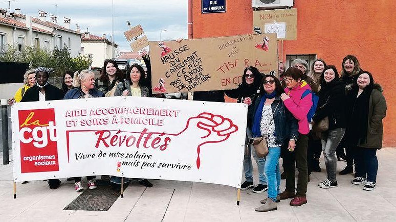 Illustration - grève de l’aide à domicile