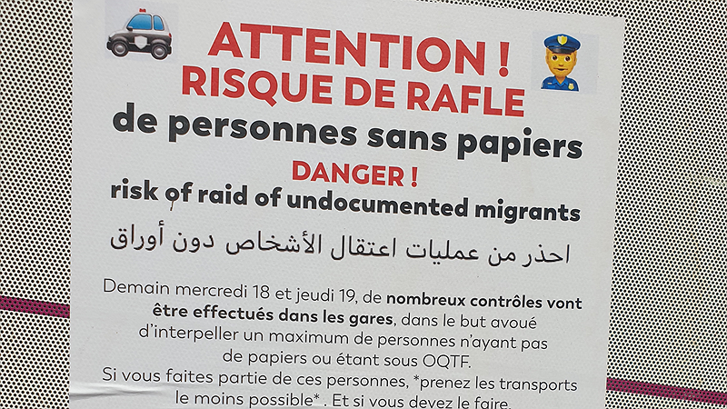 Illustration - Solidarité avec les sans-papiers !