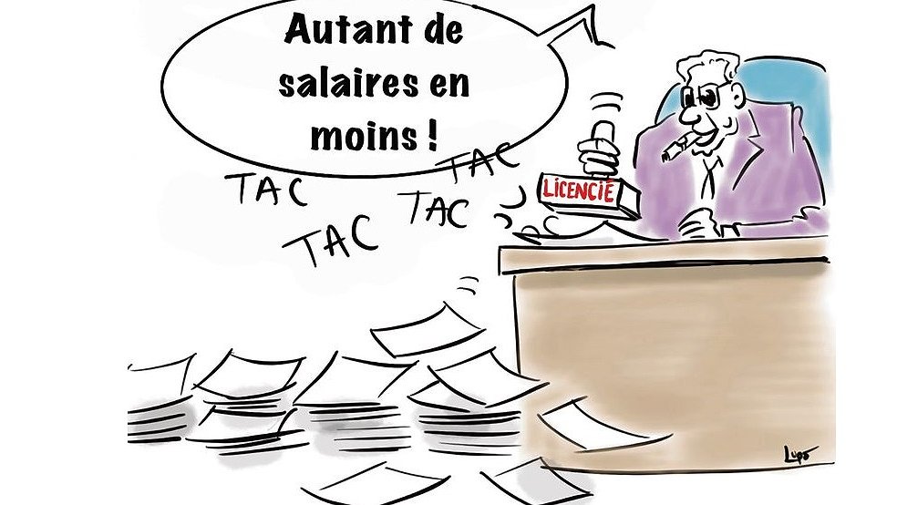 Illustration - une guerre contre les travailleurs