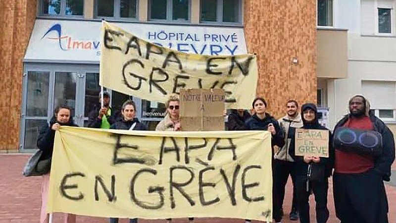 Illustration - éducateurs APA en grève
