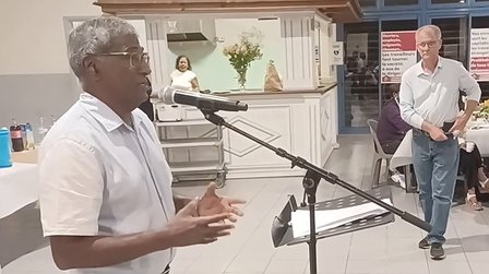 Illustration Discours de Serge Latchoumanin au diner dansant de Lutte Ouvrière - La Réunion