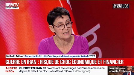Illustration Interview-Débat de Nathalie Arthaud sur la crise